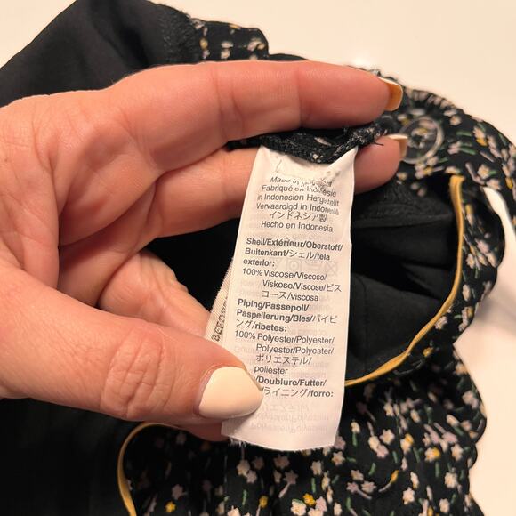 Madewell Playground Floral Posies Button Front Wide Leg Jumpsuit Size 00 - Picture 9 of 13